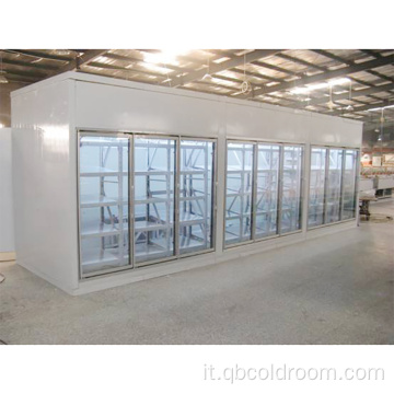 Armadietto per congelatore Porta in vetro Display Refrige Cold Room